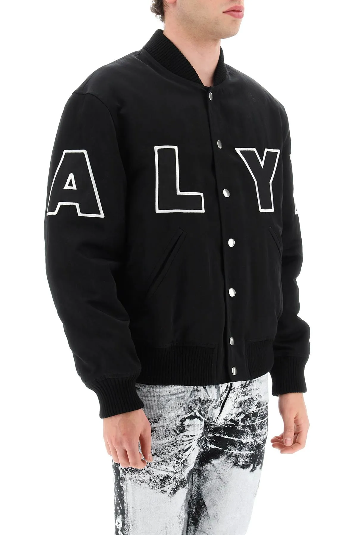 1017 alyx 9sm maxi logo bomber jacket