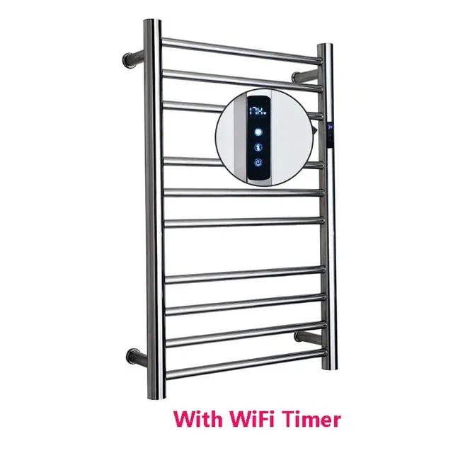 110V Electric Heated Towel Rail Stainless Steel Smart Heated Towel Rail