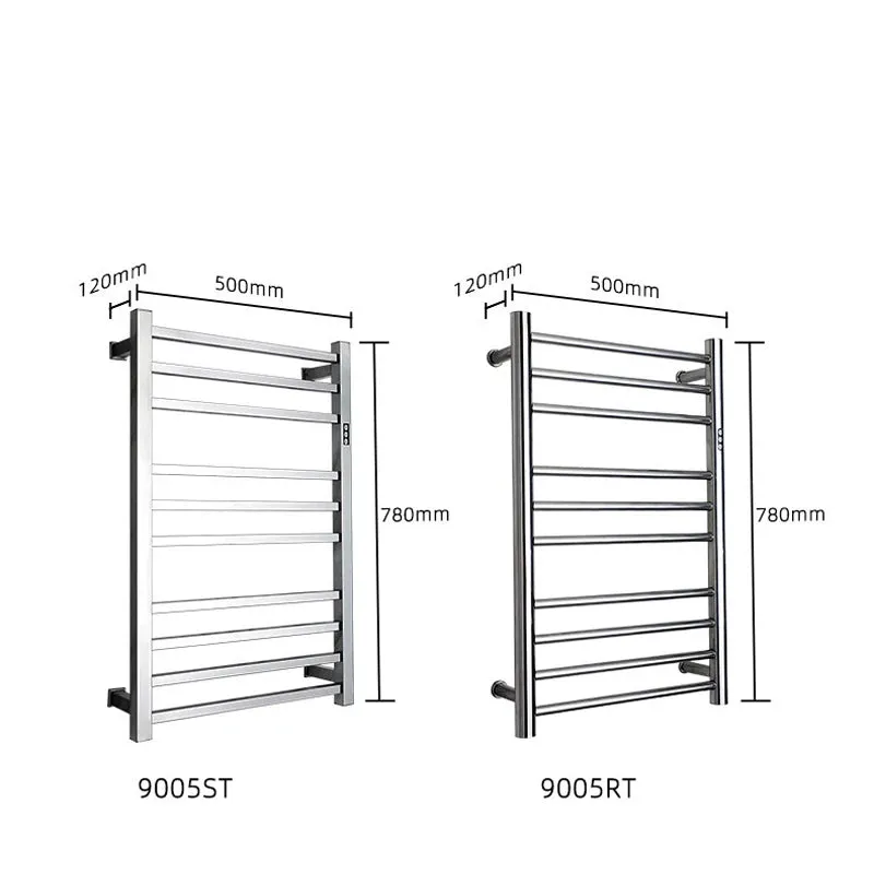 110V Electric Heated Towel Rail Stainless Steel Smart Heated Towel Rail