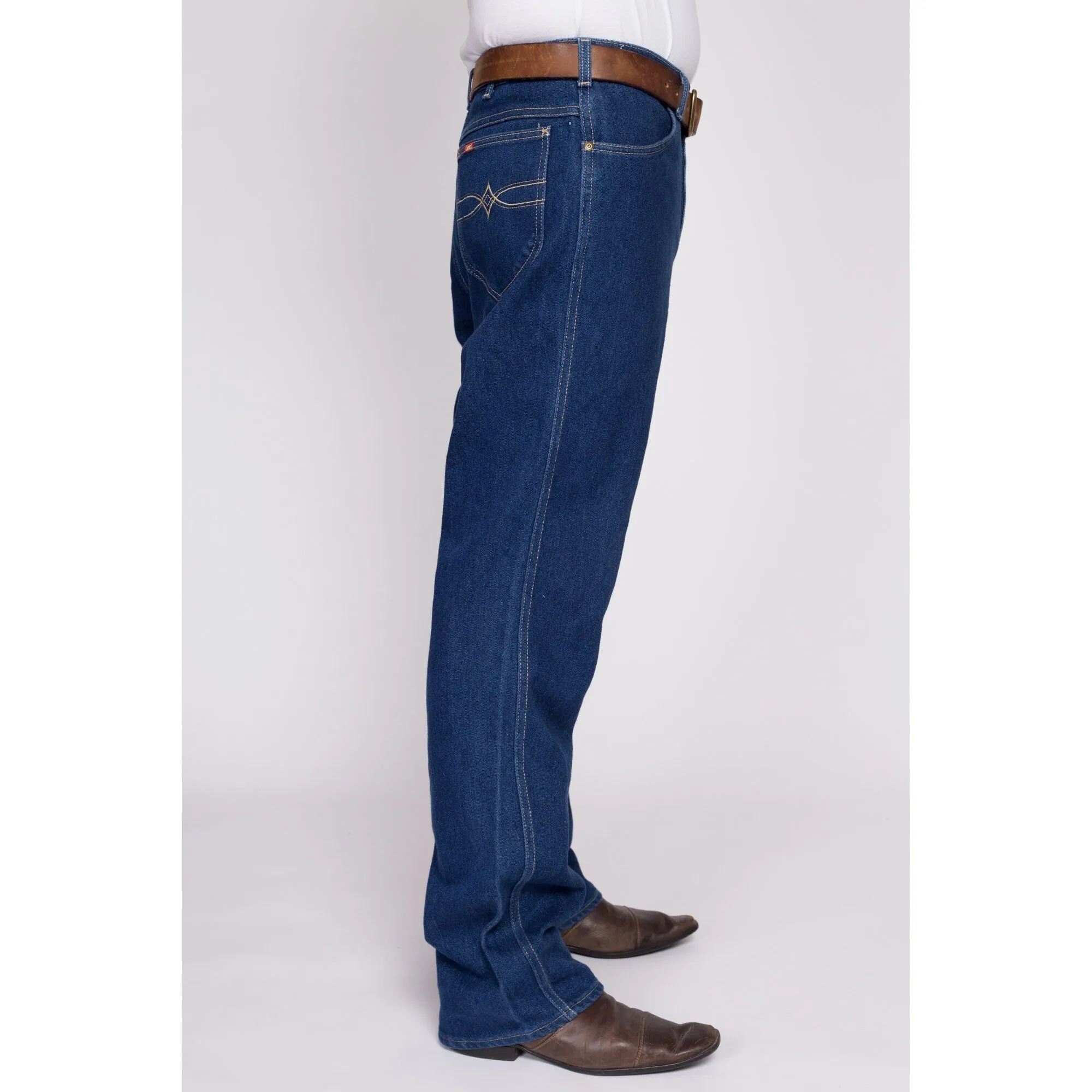 34x34 70s 80s Lee Dark Wash Jeans