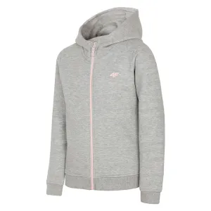 4F Light Grey Pink Zip Hoodies 683