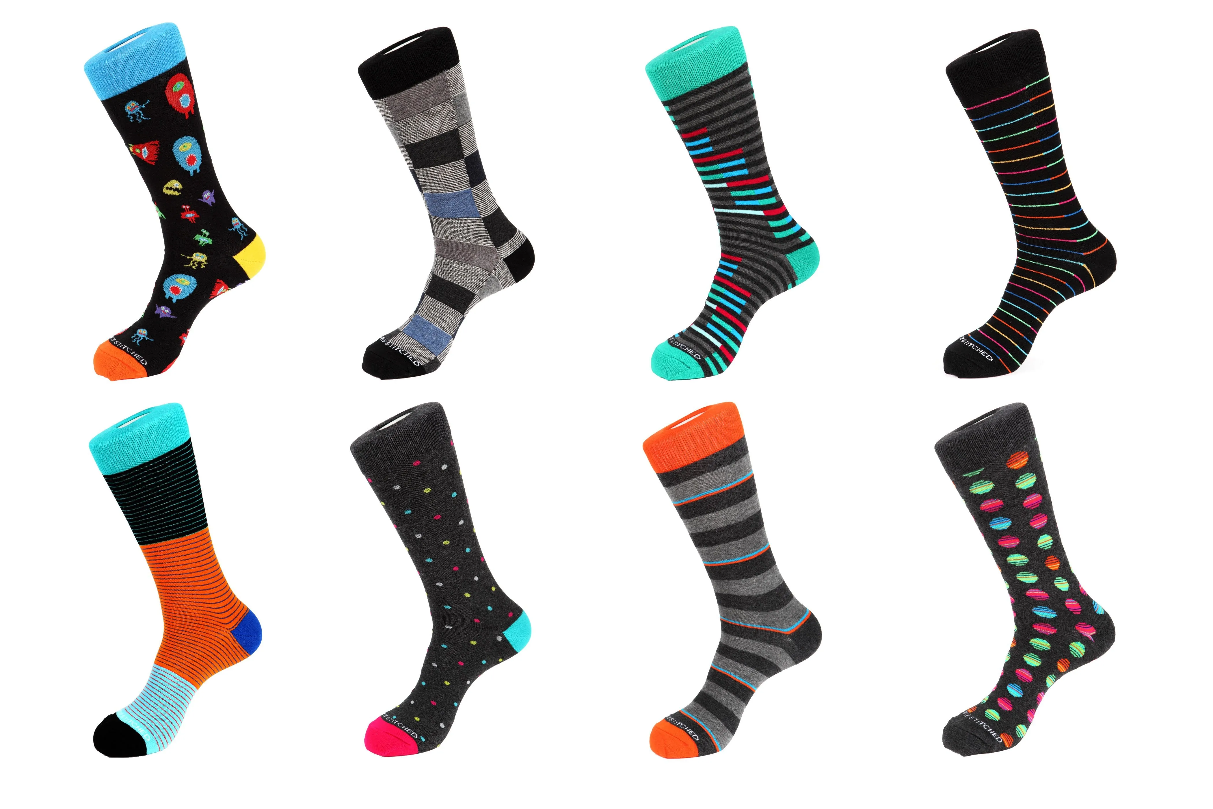 8 Pair Combo Pack Socks