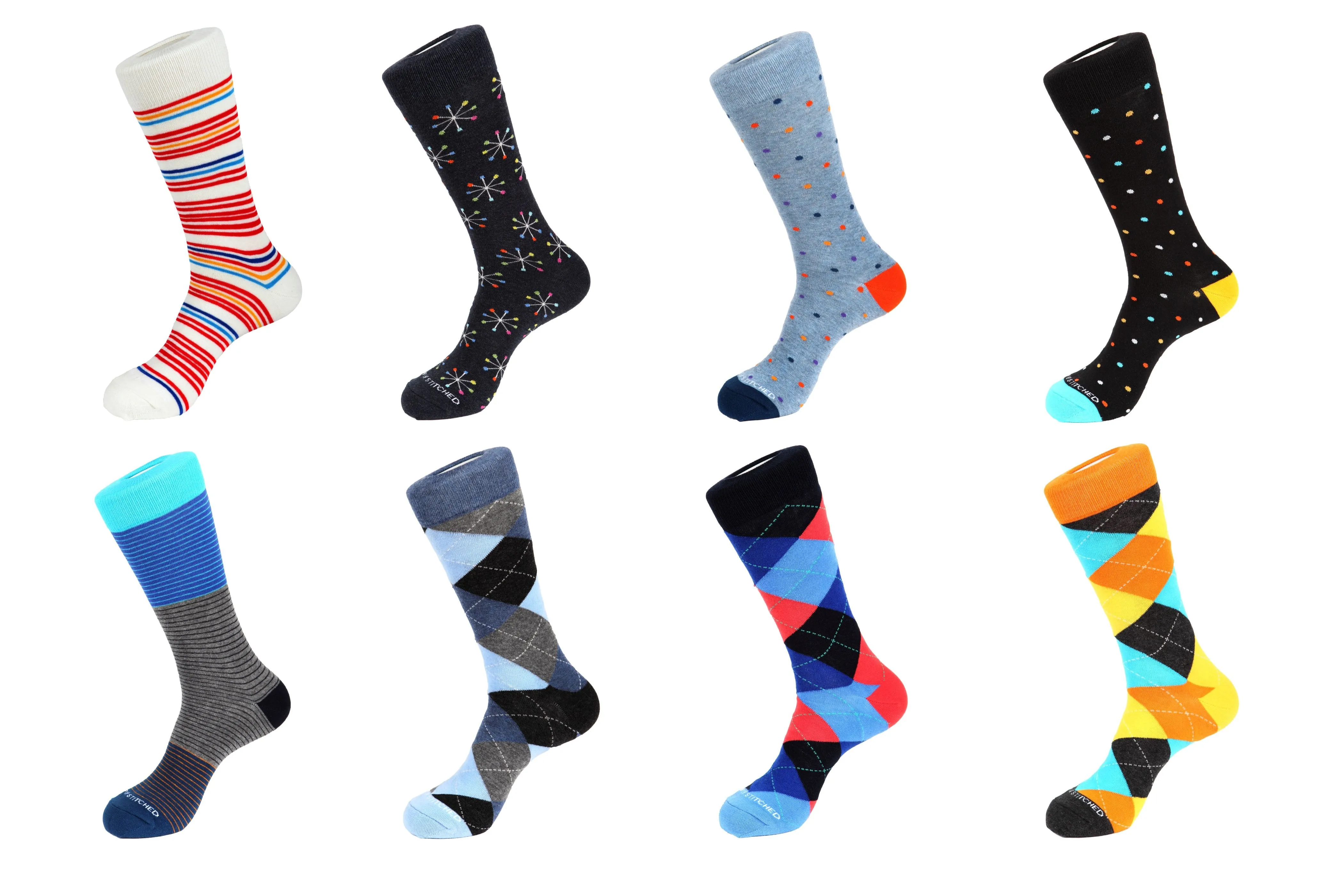 8 Pair Combo Pack Socks