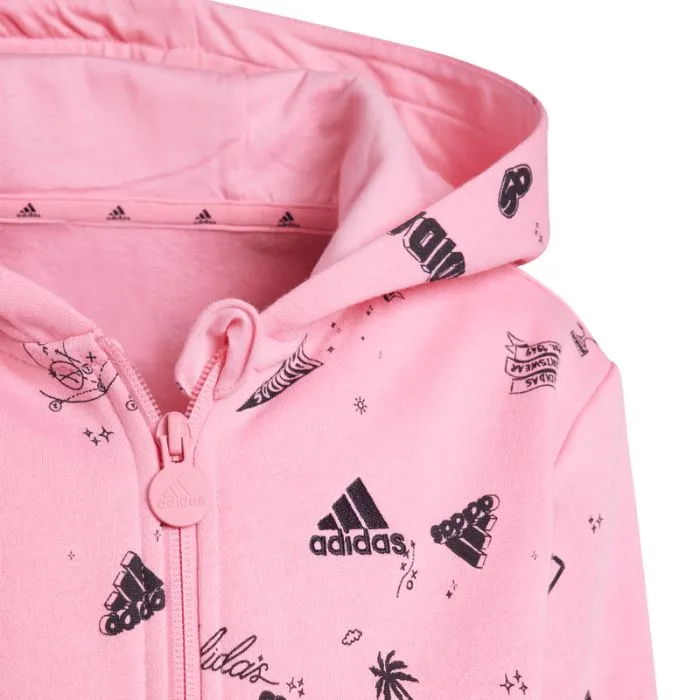 adidas Brand Love Hooded Kid's Tracksuit