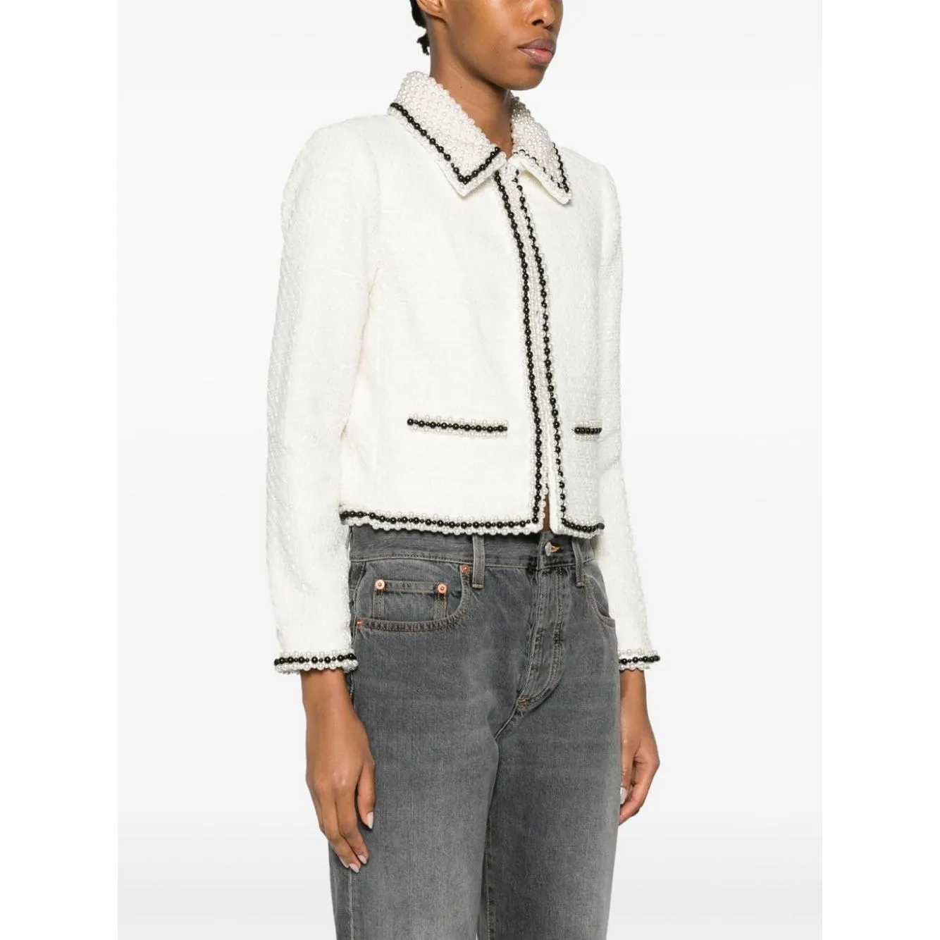 Alice   Olivia Jackets White