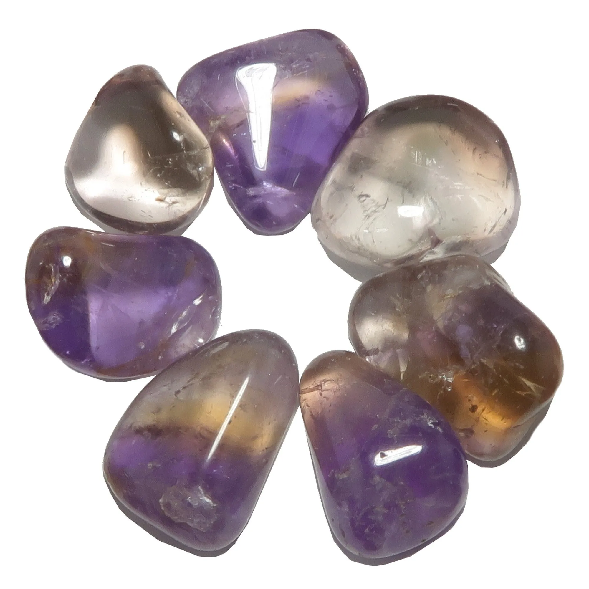 Ametrine Tumbled Stone Citrine Amethyst