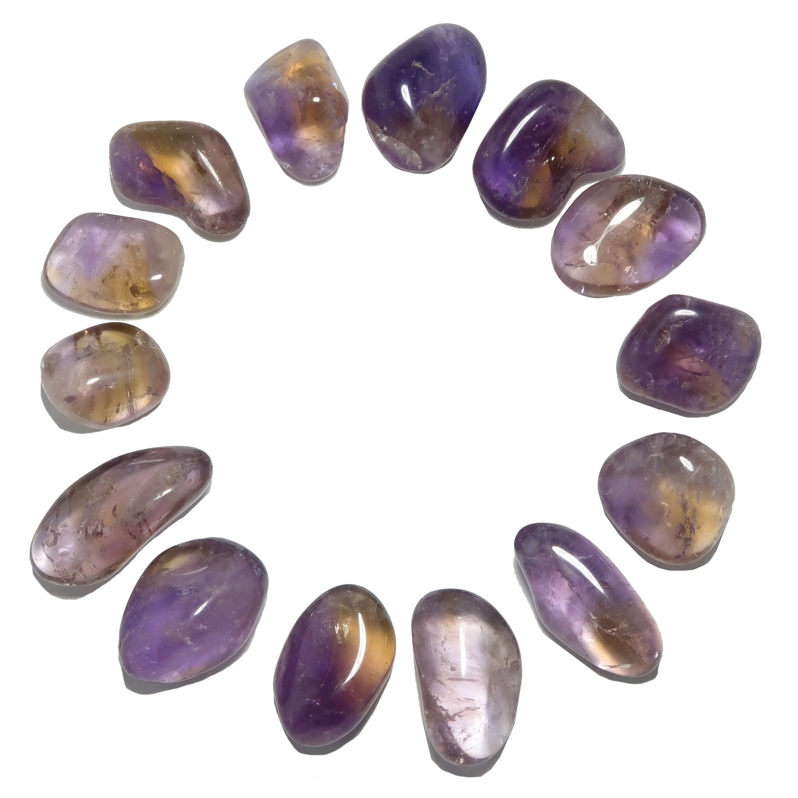 Ametrine Tumbled Stone Citrine Amethyst