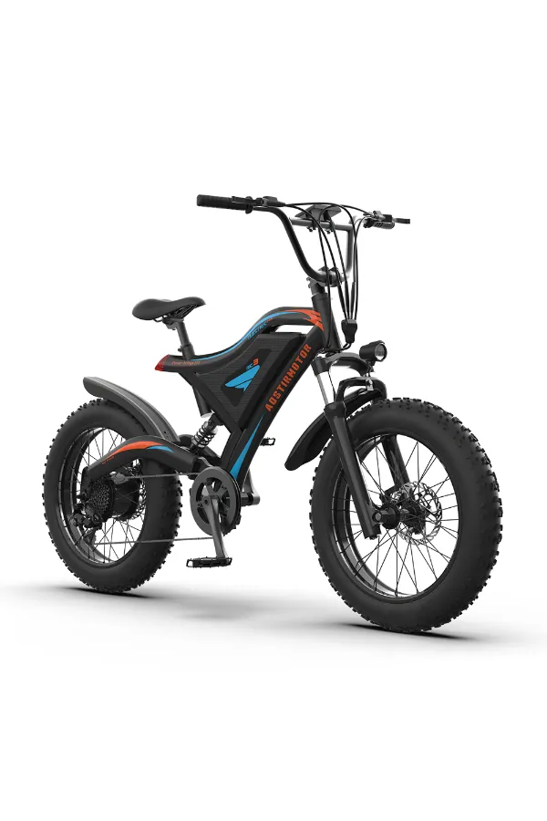 Aostirmotor S18-MINI 48V/15Ah 500W Mini Fat Tire Electric Mountain Bike