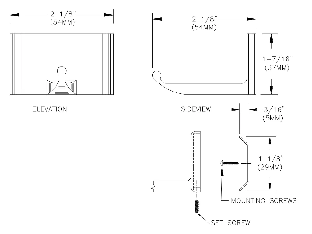 ASI 0740-Z Stainless Steel Robe Hook