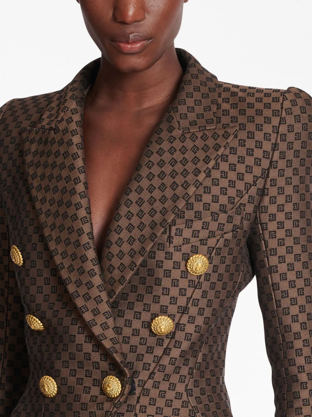 Balmain Jackets Brown