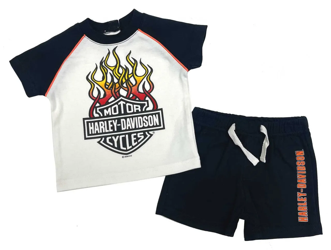 Boys' 2-Piece Knit Raglan T-Shirt & Shorts Set