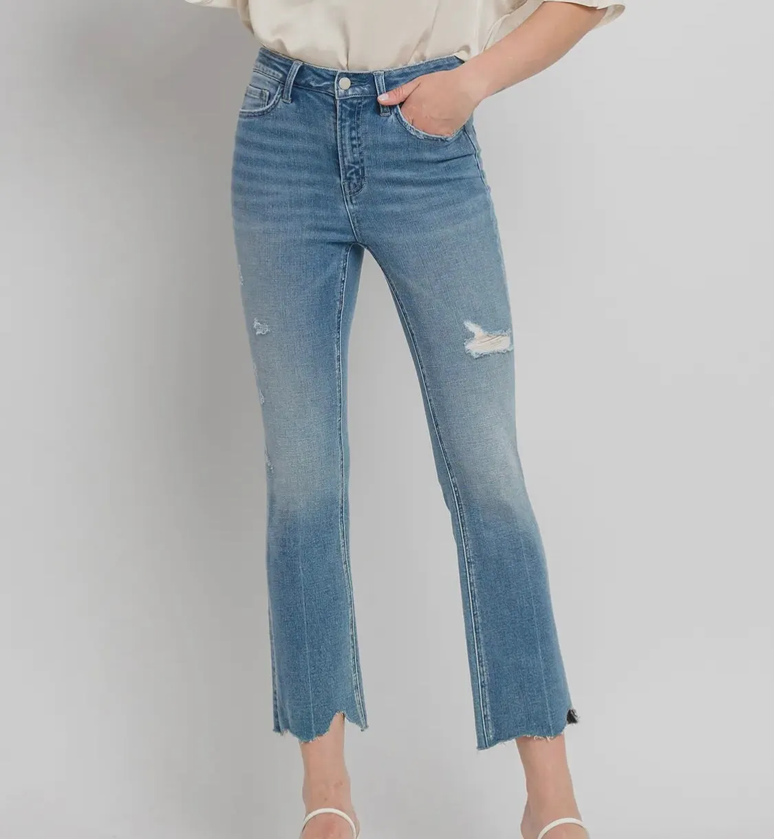 Chelsea High Rise Kick Flare Jeans