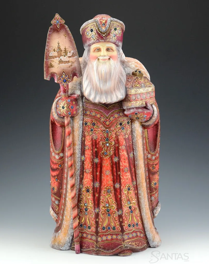 Christmas Royalty Jeweled Russian Santa