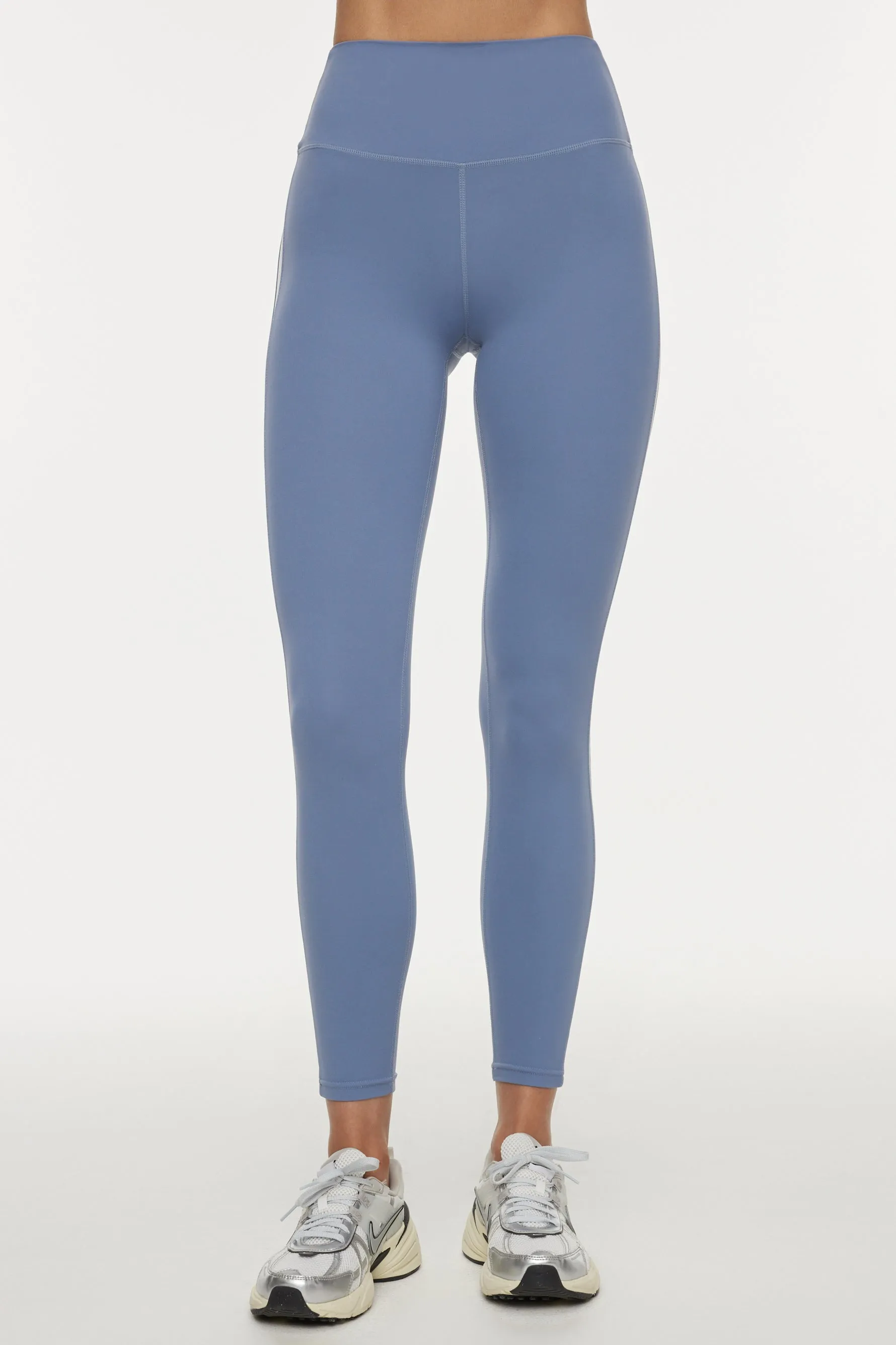 Clare High Waist Rigor 7/8 Legging - Steelblue/White