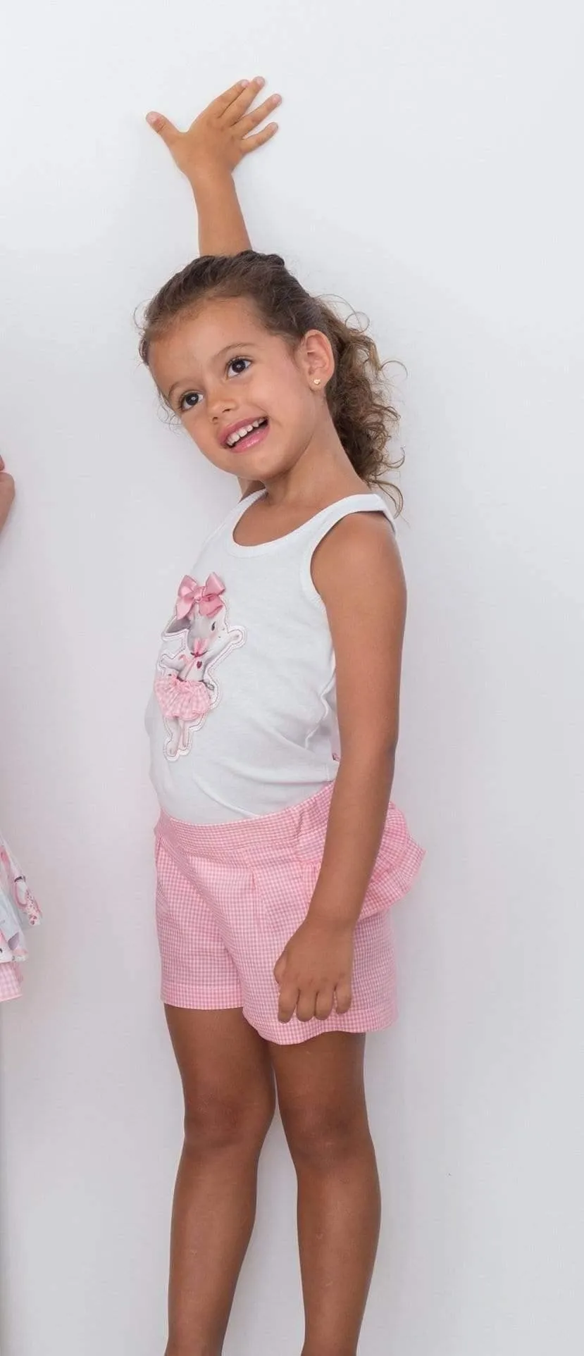 CLEARANCE DEAL - Cuka Summer - Baby Girls Pink & White Bunny Print Sleeveless Top with Jam Pants