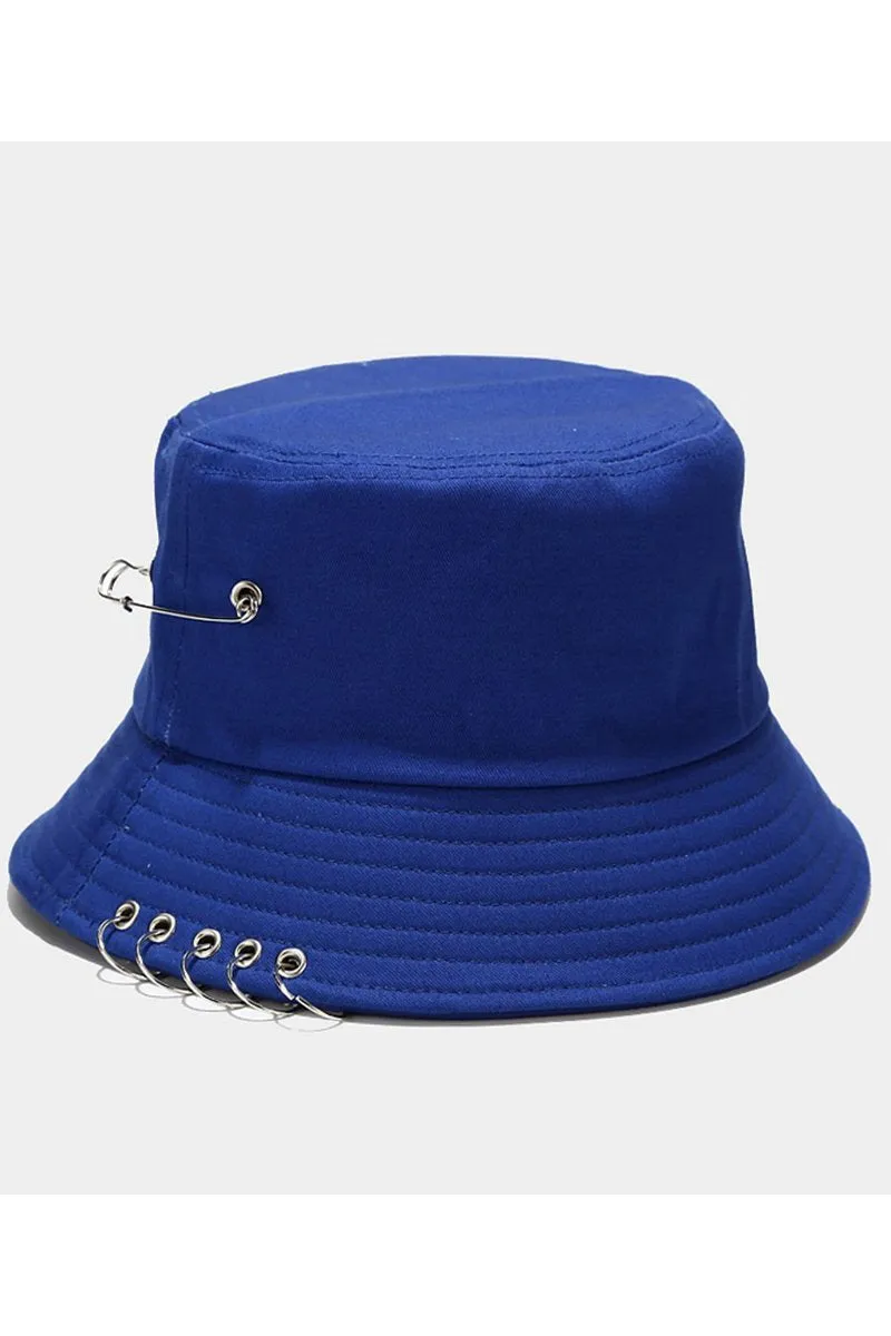 CLIP DETAILED TRENDY FASHION BUCKET HAT