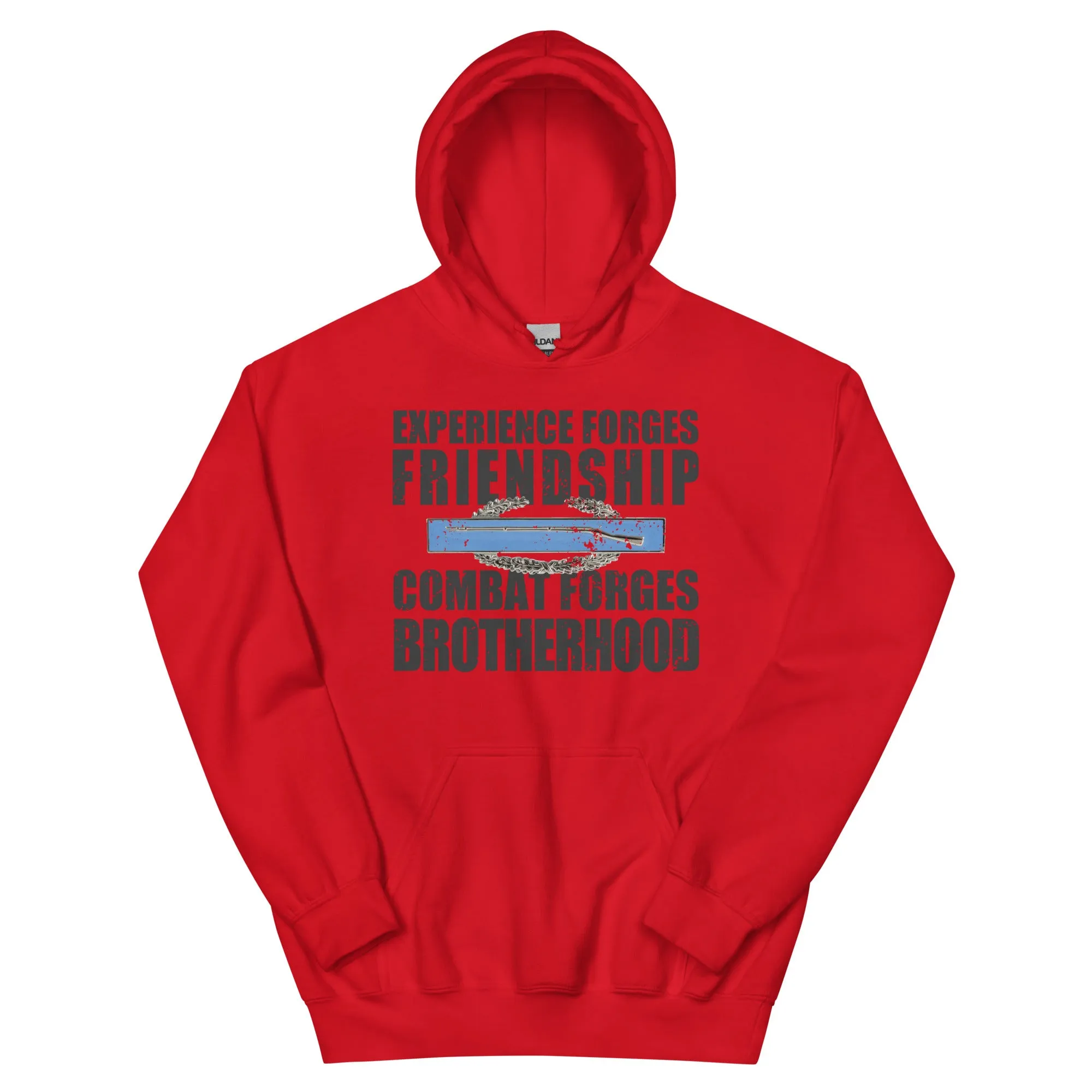 Sure, here is an optimized title for your product:

CLT Combat Forges Brotherhood Hoodie - Durable, Warm, and Stylish Military-Inspired Sweatshirt for Men