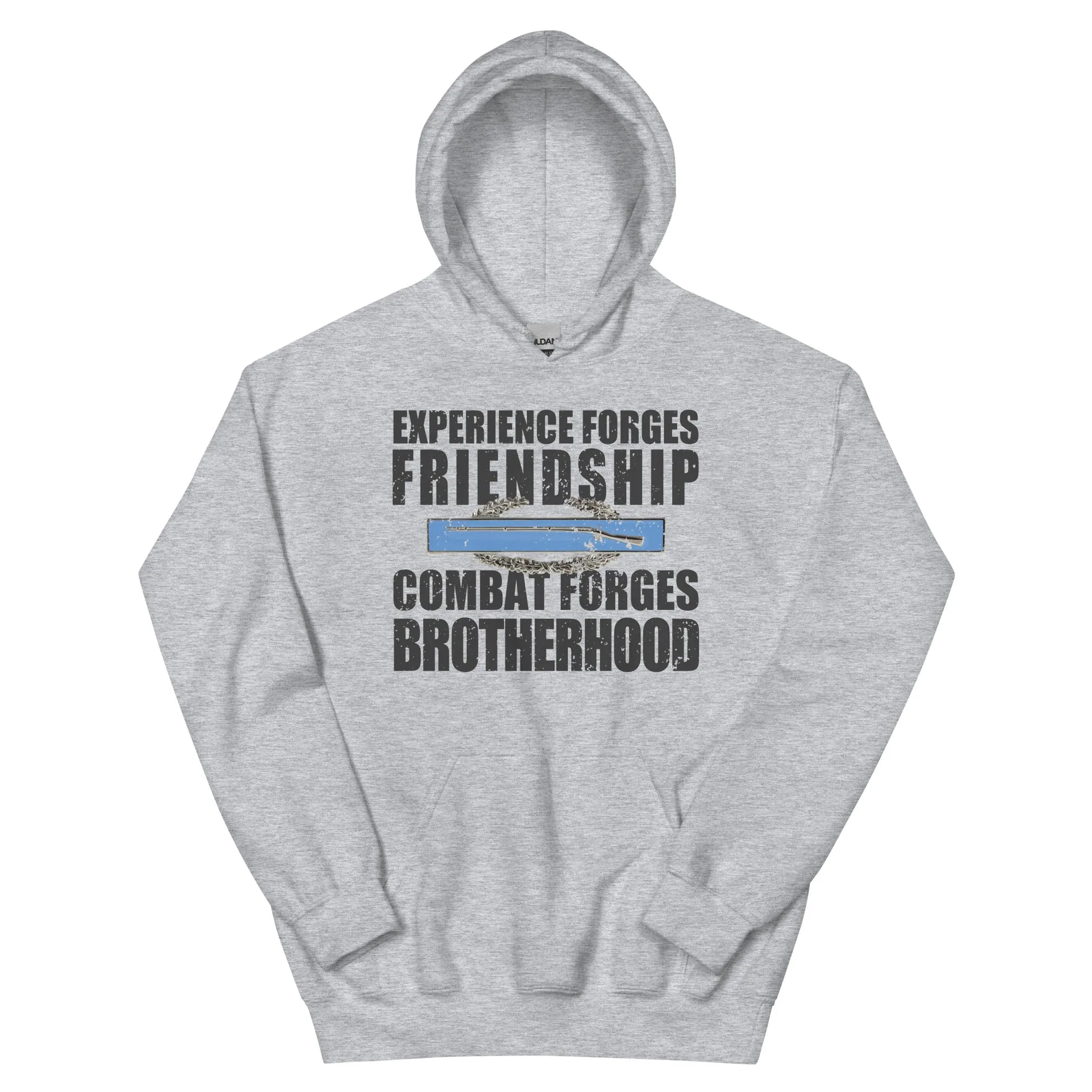 Sure, here is an optimized title for your product:

CLT Combat Forges Brotherhood Hoodie - Durable, Warm, and Stylish Military-Inspired Sweatshirt for Men