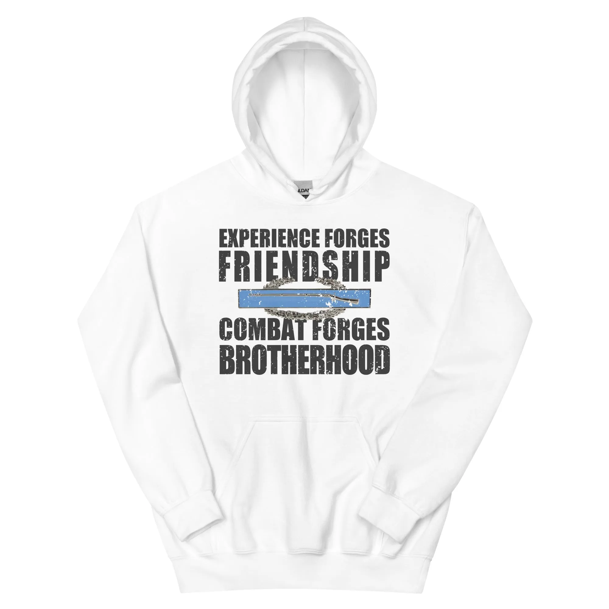 Sure, here is an optimized title for your product:

CLT Combat Forges Brotherhood Hoodie - Durable, Warm, and Stylish Military-Inspired Sweatshirt for Men