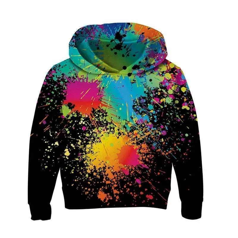 Dripping Paint Kids Hoodies