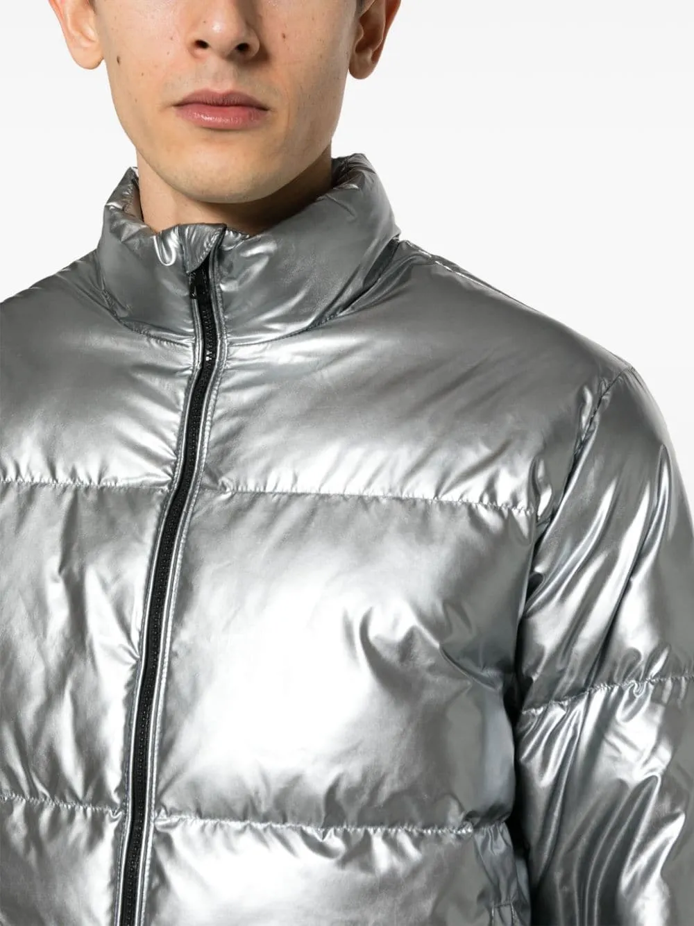 EA7 Coats Silver