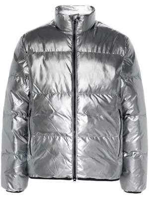 EA7 Coats Silver