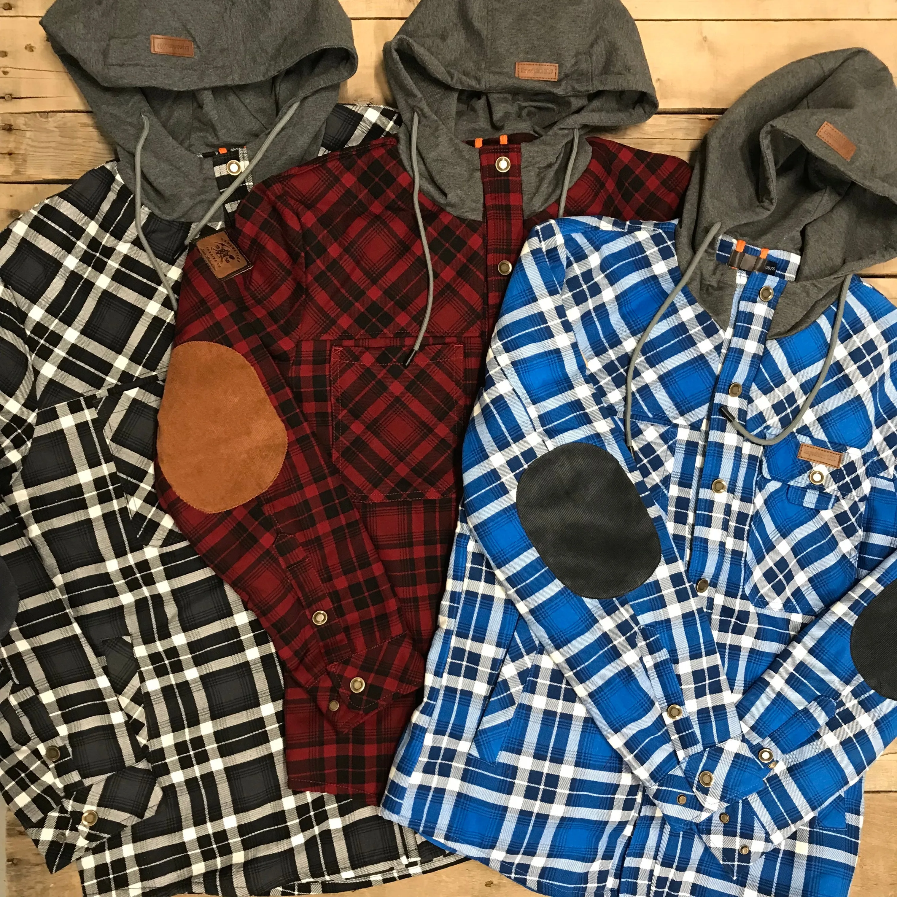 Expedition Trading Hooded Plaid Jacket