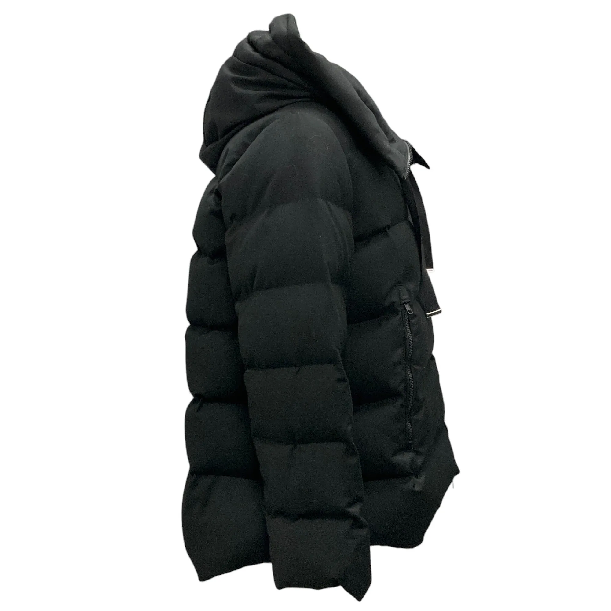 Hubert Gasser Black Hooded Puffer Jacket