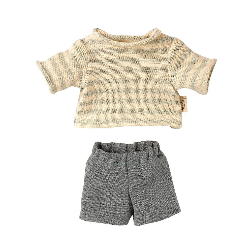 Maileg Teddy Junior Clothes - Jumper and Shorts