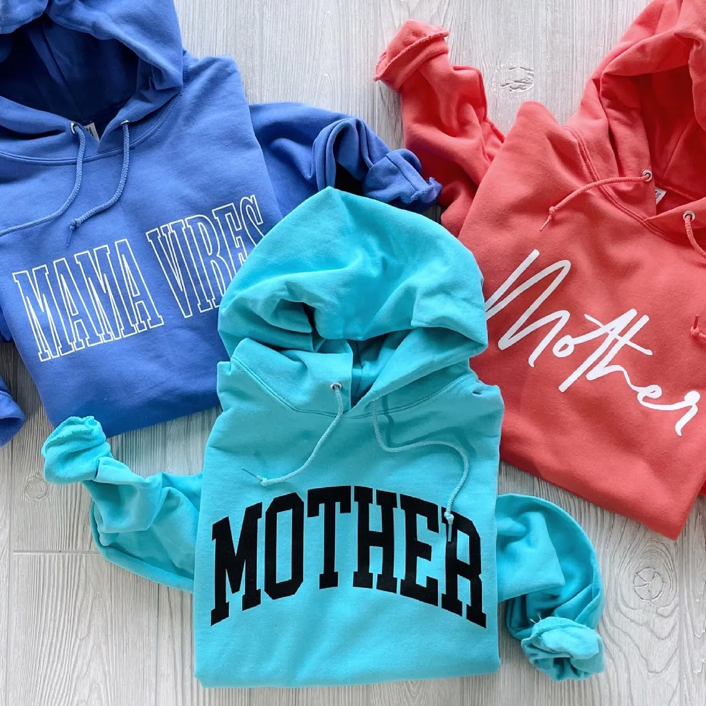 MAMA VIBES • Periwinkle Hoodie