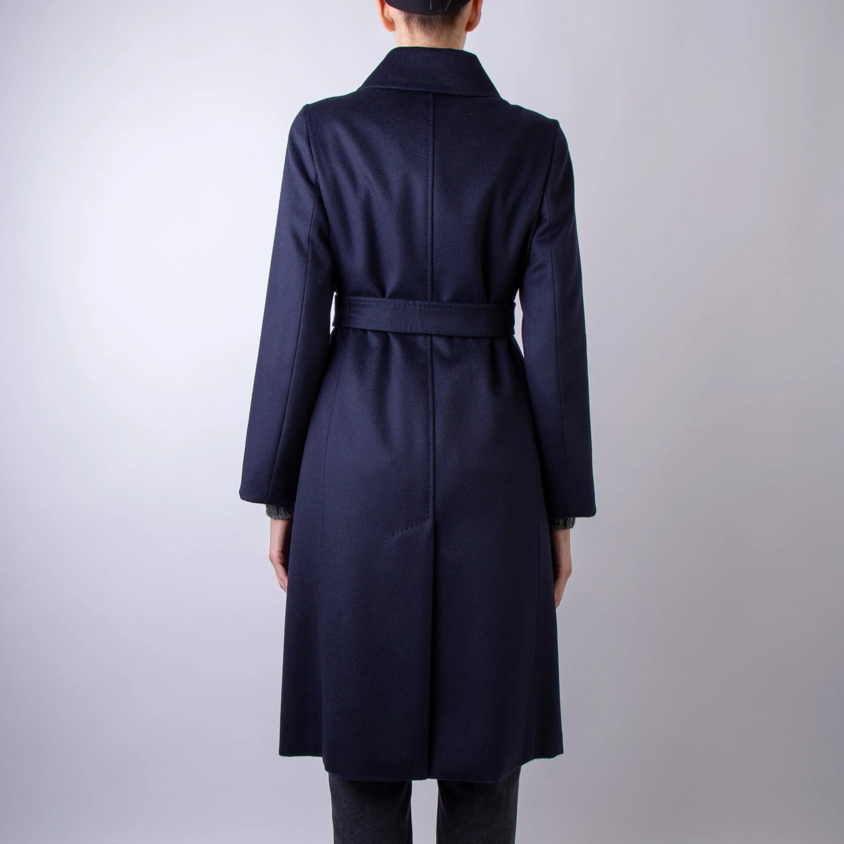 Optimized Title: Womens Elegant Blue Coat - MAX MARA STUDIO 2426016202600 010