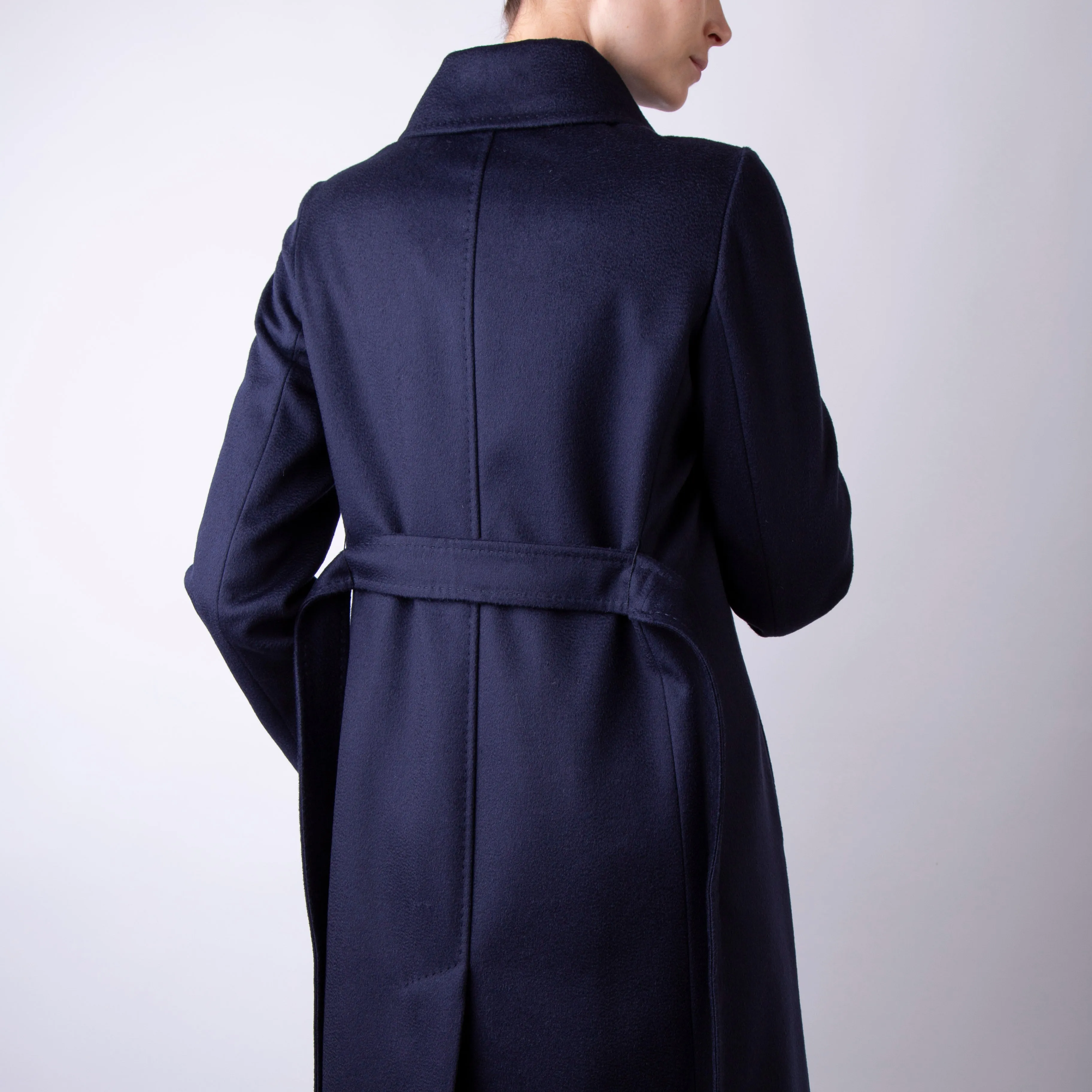 Optimized Title: Womens Elegant Blue Coat - MAX MARA STUDIO 2426016202600 010