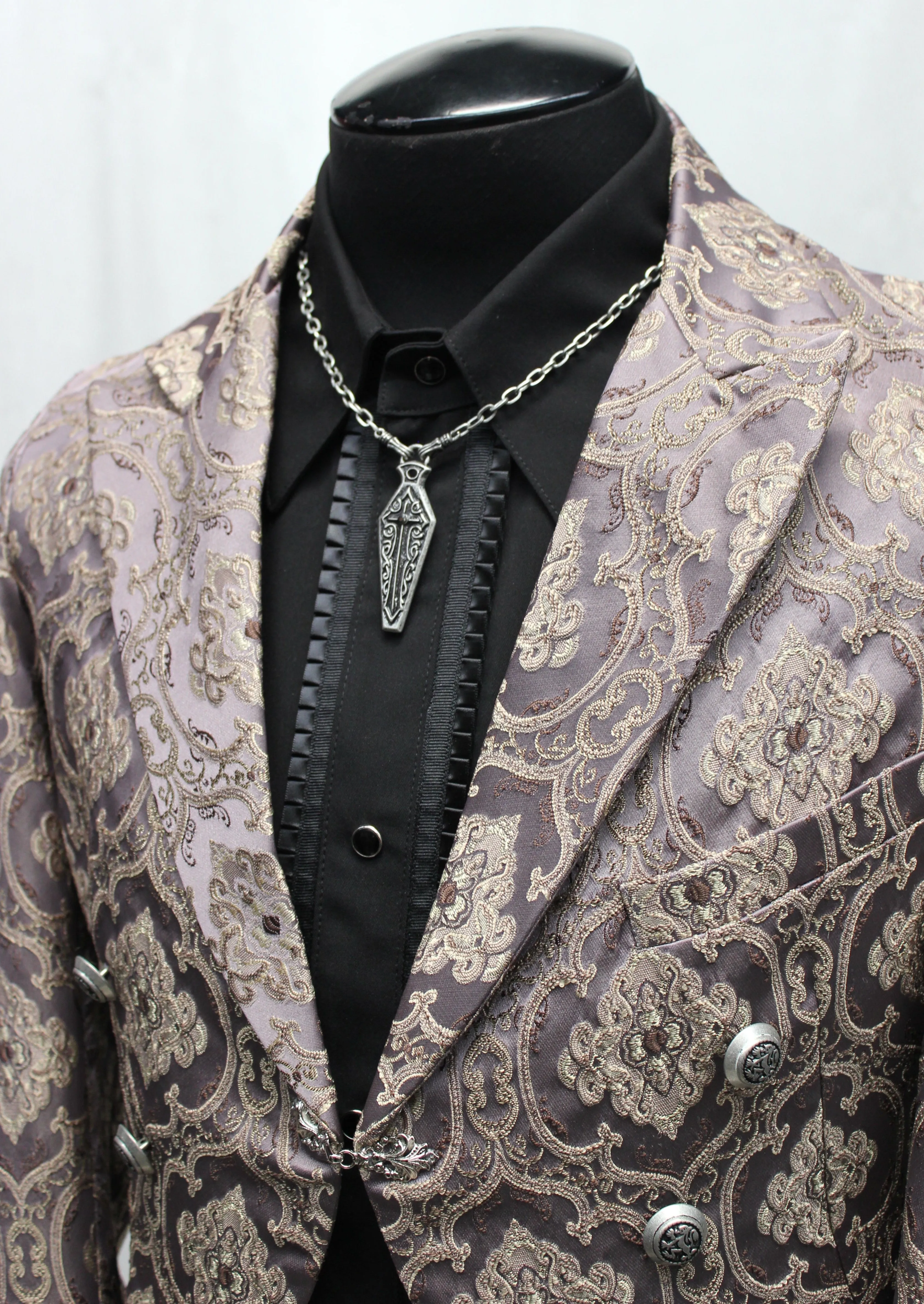 MONTE CRISTO TAILCOAT - PURPLE BROCADE