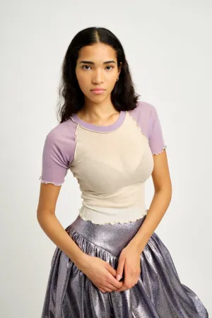 Ruth Tee Off White Lilac