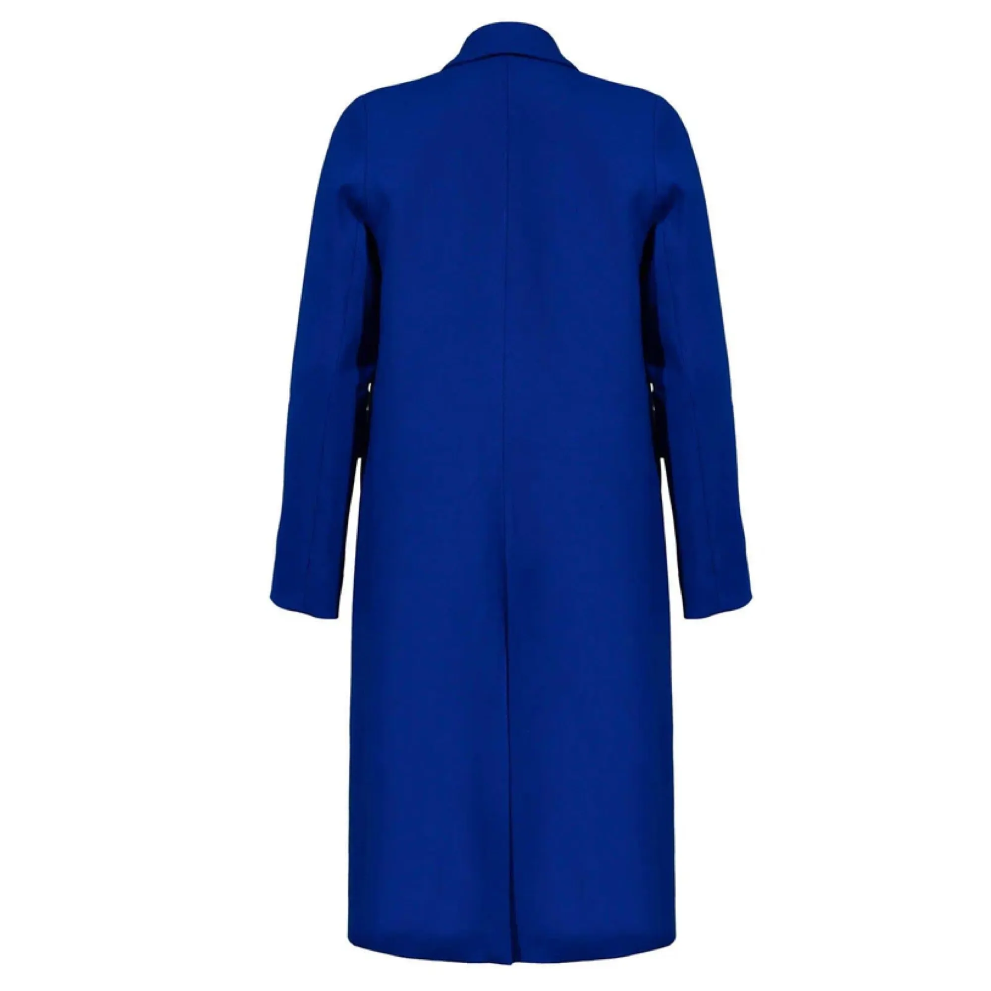 Smythe Cobalt Wool Stretch Bow Coat