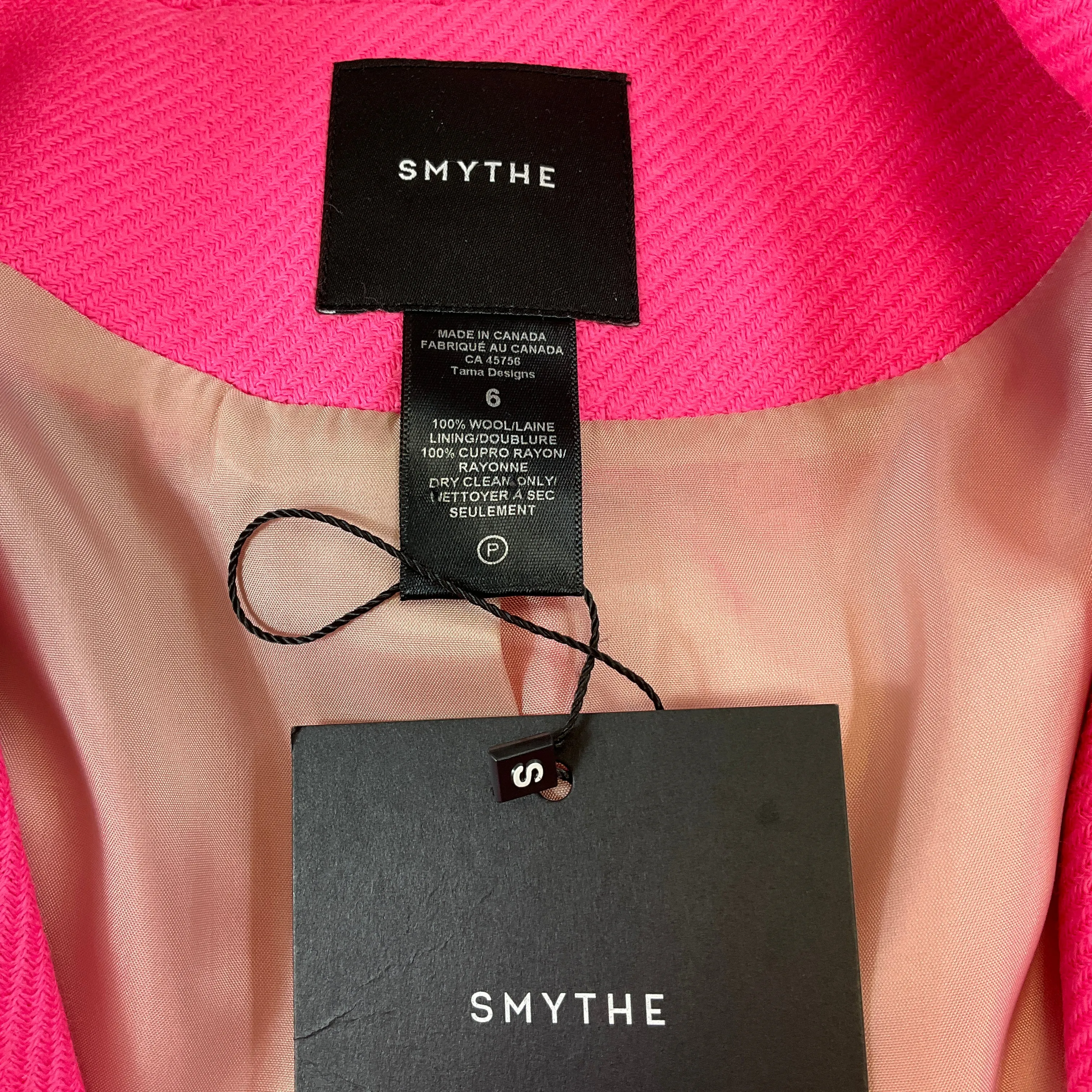 Smythe Hot Pink Double Breasted Overcoat