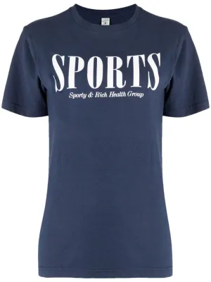 SPORTY & RICH MAIN T-shirts and Polos Blue