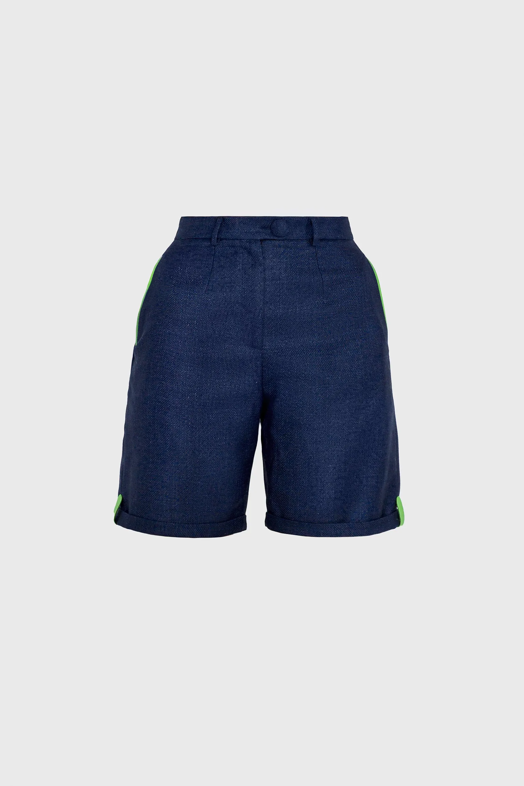 Stylish Shorts- Royal Blue Silk