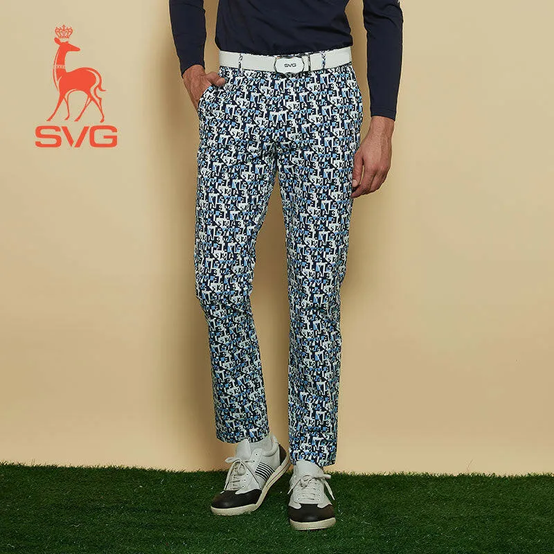 SVG Men's Printed Golf Pants