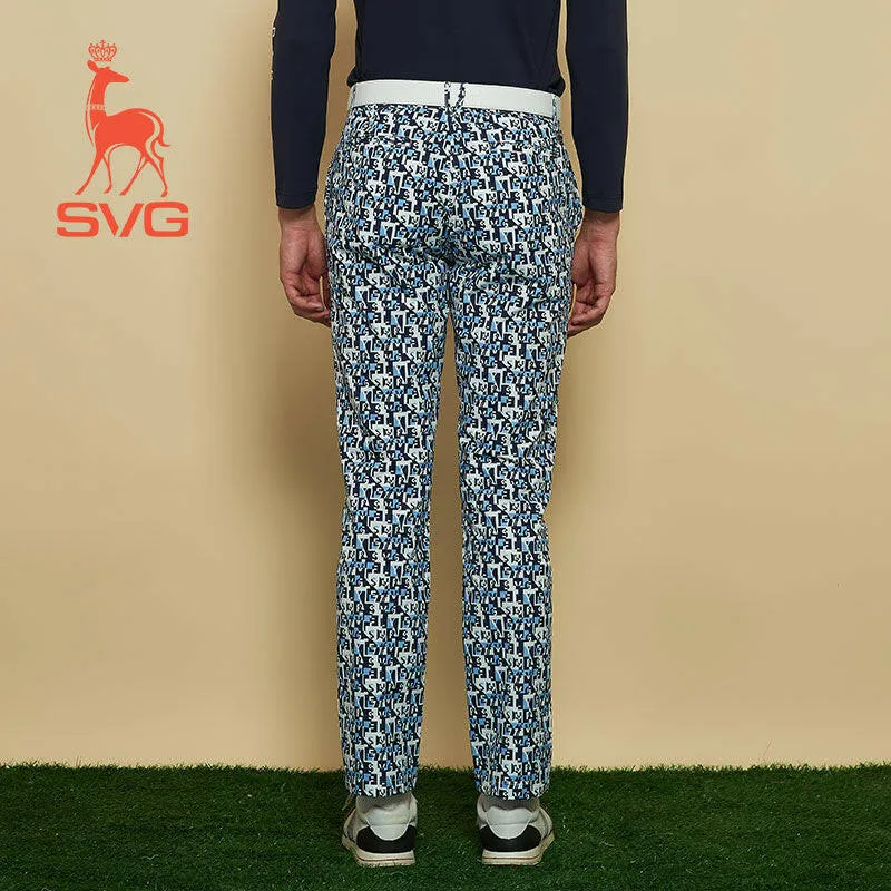 SVG Men's Printed Golf Pants