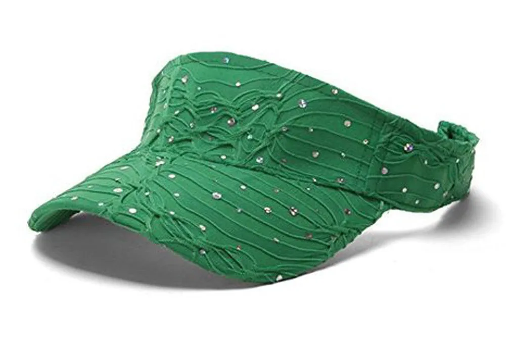 TopHeadwear Glitter Sequin Visor Hat