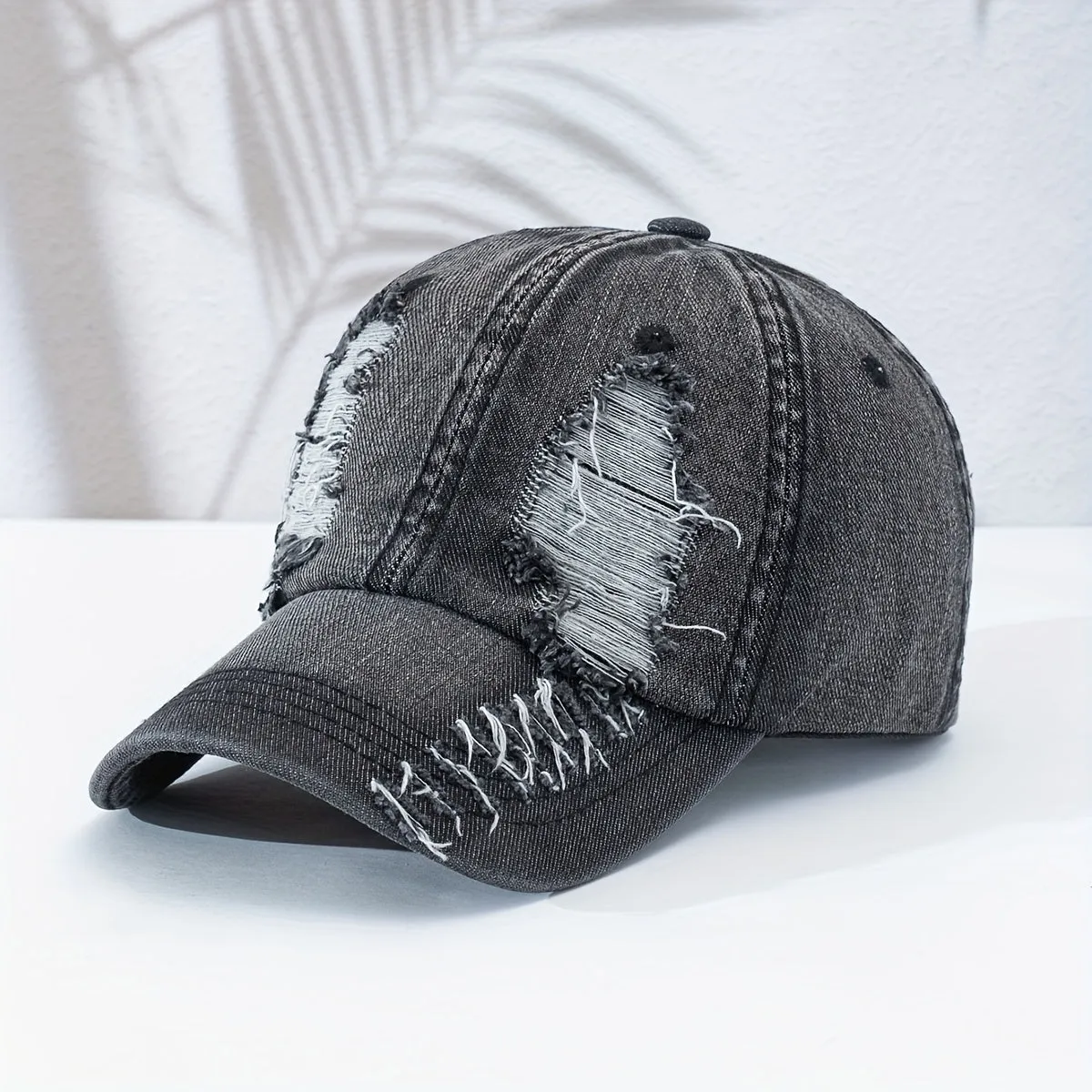 Unisex Sunshade Washed Denim Baseball Cap**