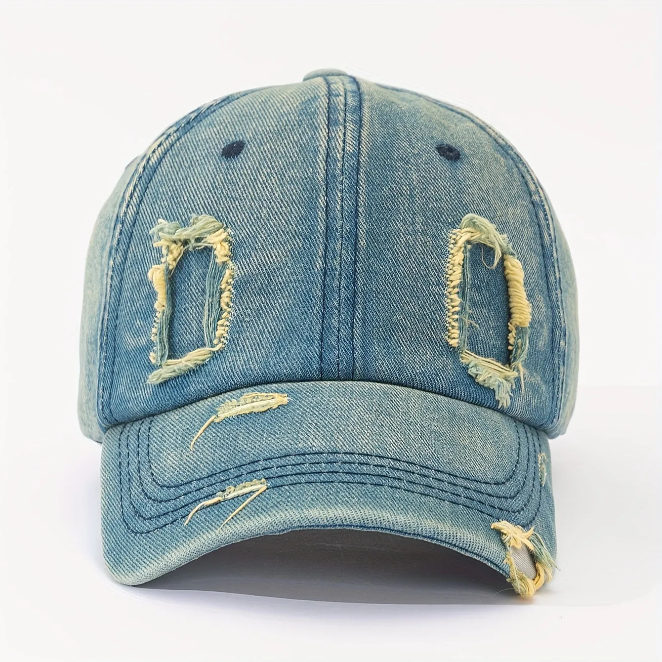 Unisex Sunshade Washed Denim Baseball Cap**